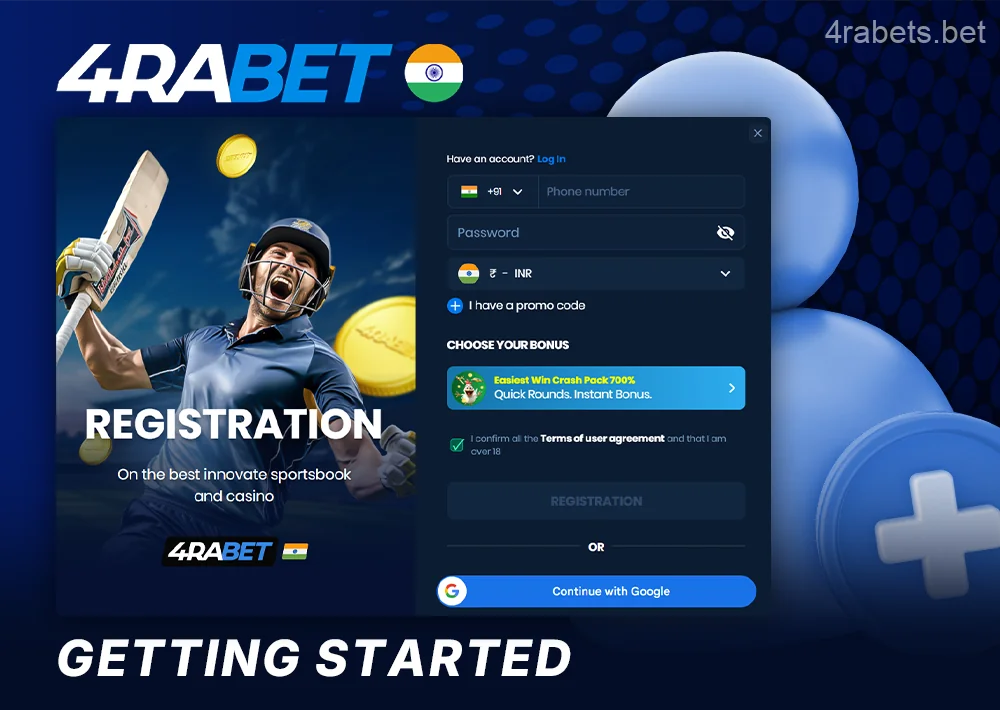 Create an account on 4rabet India – A Beginner's Guide